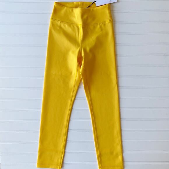 Revolve Lovewave Yellow Luka High Waist Cropped Athletic Workout Yoga Legging - Picture 4 of 10
